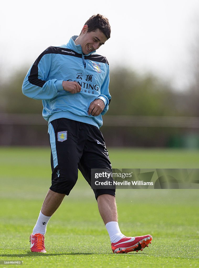 Aston Villa Training Session & Press Conference