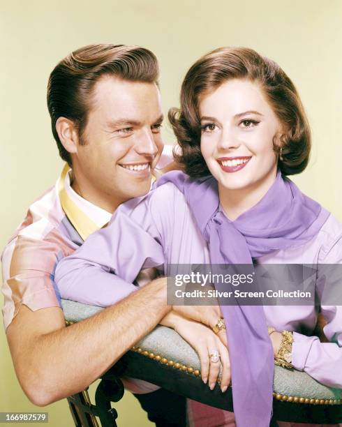 Married American actors Robert Wagner and Natalie Wood , circa 1957.