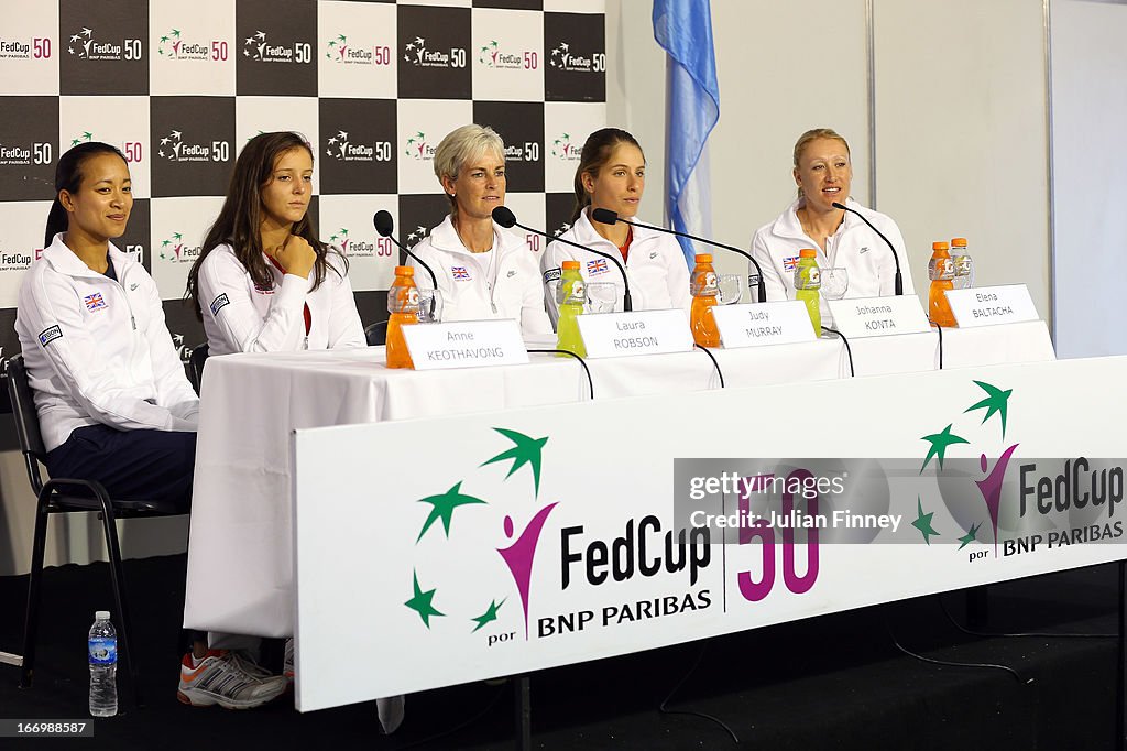 Argentina v Great Britain - Fed Cup World Group Two Play-Offs 2013: Previews