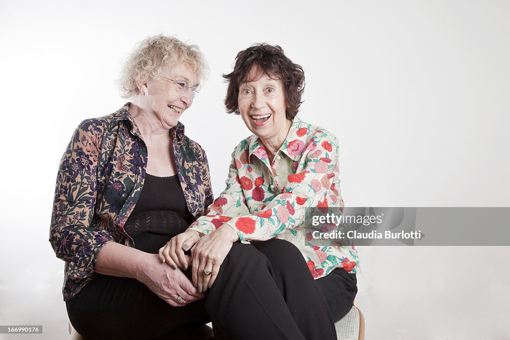 Elderly Ladies Laughing