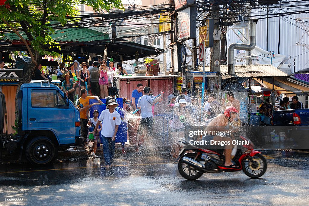 Songkran Festival in Pattaya,Thailand