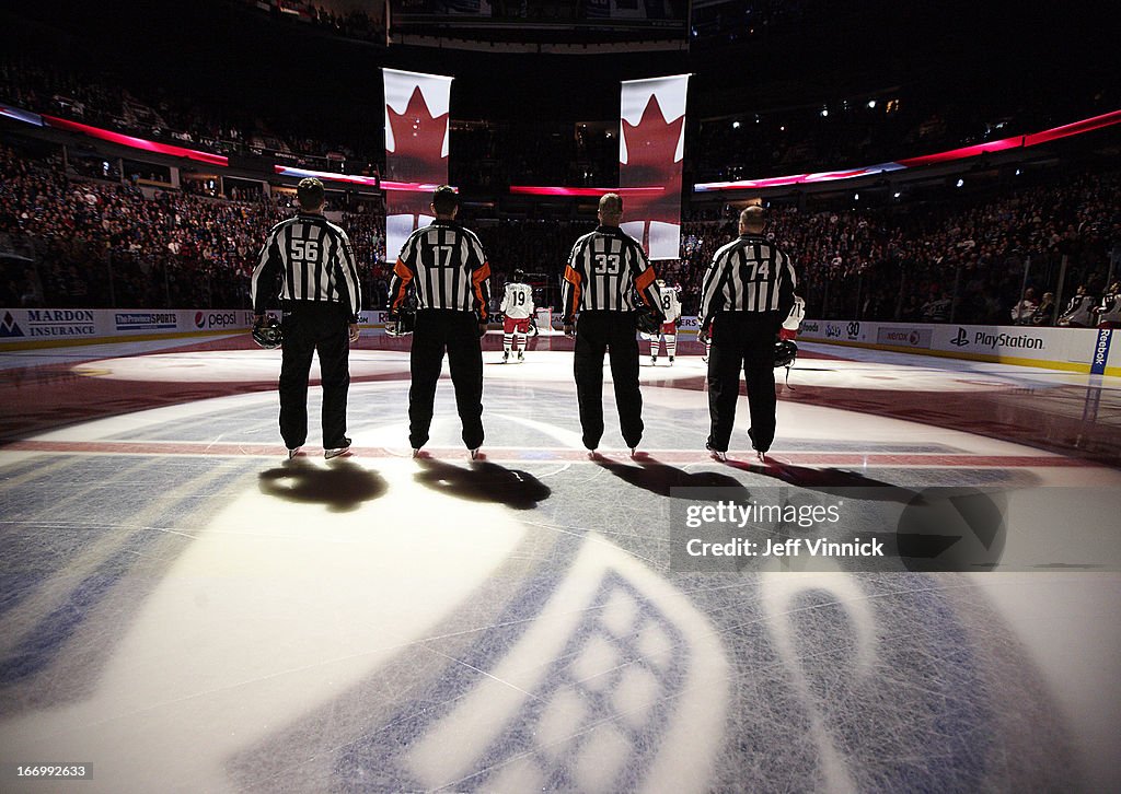 Columbus Blue Jackets v Vancouver Canucks