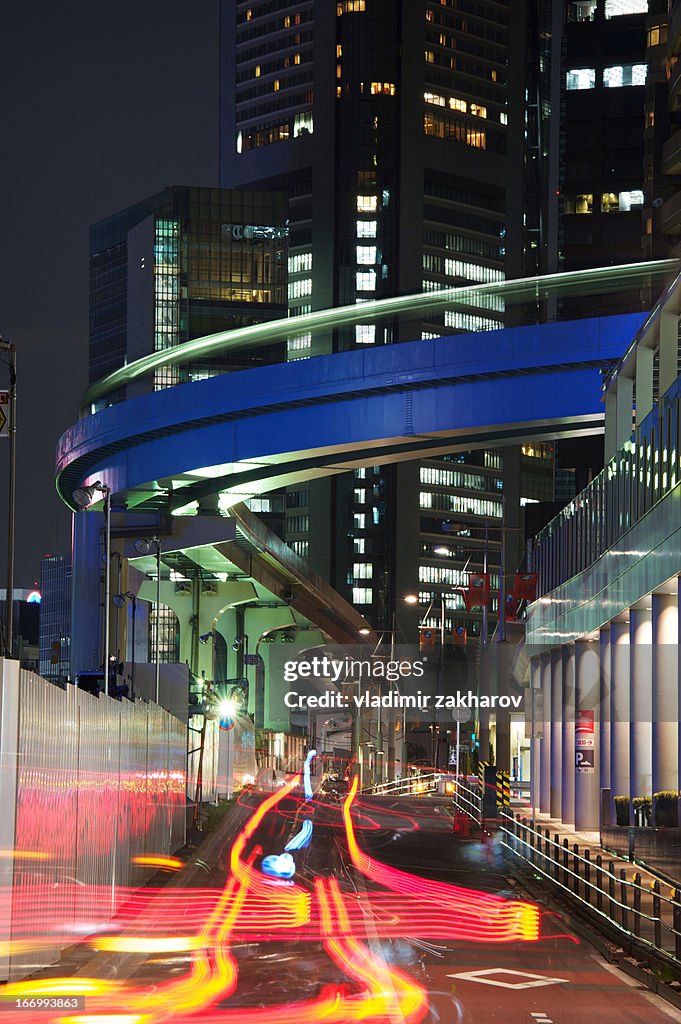 Futuristic view of Tokyo's Downtown