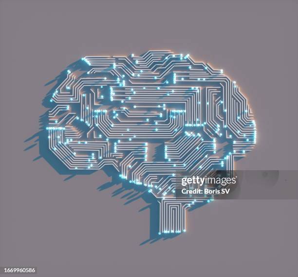 neurons of artificial intelligence - mr brain stock pictures, royalty-free photos & images