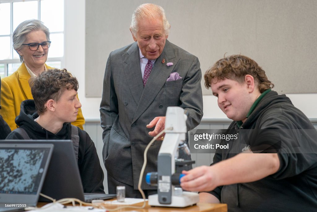 King Charles III Officially Opens MacRobert Farming and Rural Skills Centre at Dumfries House In Cumnock
