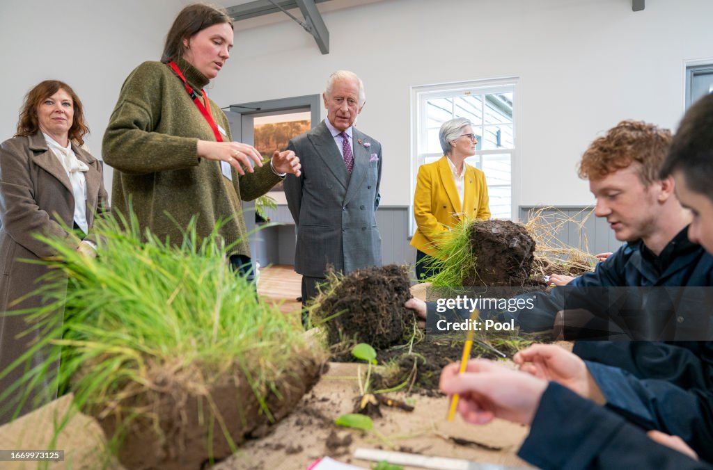 King Charles III Officially Opens MacRobert Farming and Rural Skills Centre at Dumfries House In Cumnock