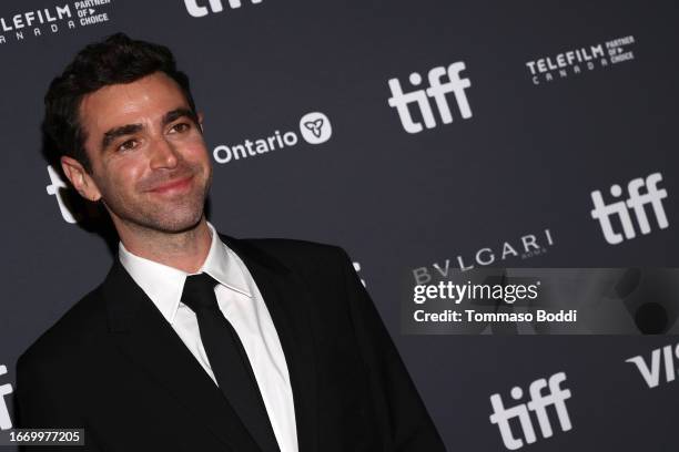 Grant Singer attends Netflix's "Reptile" world premiere during the Toronto International Film Festival at Princess of Wales Theatre on September 08,...