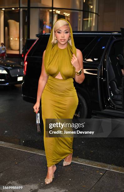 Jordyn Woods arrives to The Daily Front Row's 10th Annual Fashion Media Awards at The Rainbow Room on September 08, 2023 in New York City.