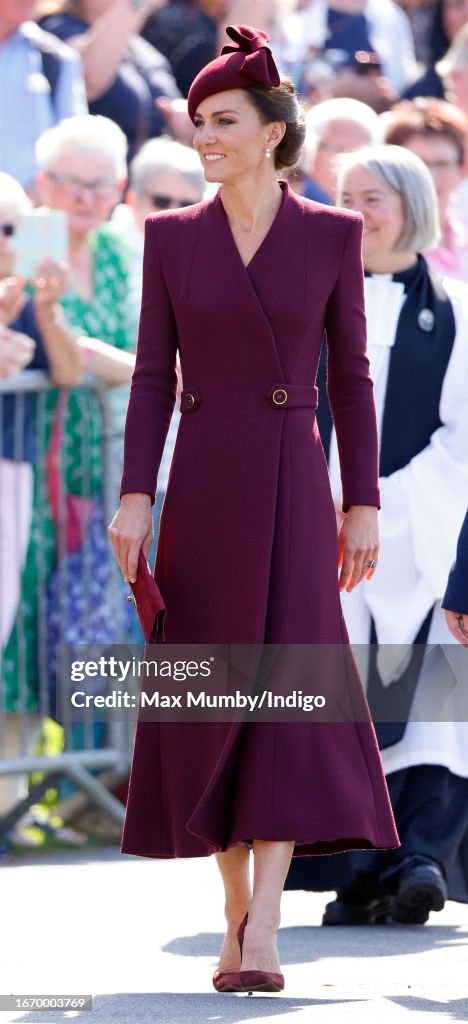The Prince And Princess Of Wales Commemorate The Life Of Queen Elizabeth II