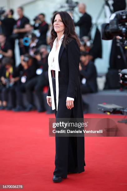 Laura Poitras attends a red carpet ahead of the closing ceremony at the 80th Venice International Film Festival on September 09, 2023 in Venice,...