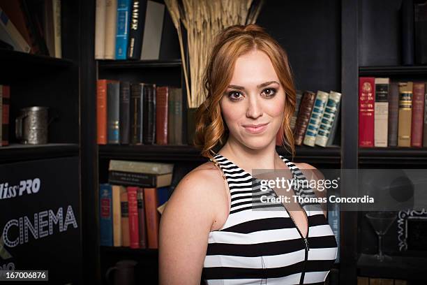 Andrea Bowen attends BaByliss PRO Arts & Cinema Studio Press-Day on April 19, 2013 in New York City.