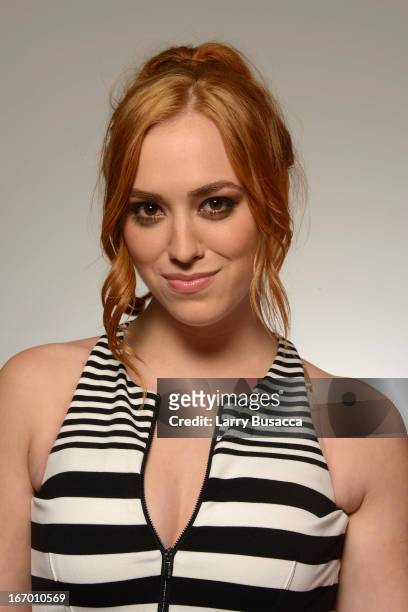 Actress Andrea Bowen of the film "G.B.F." attends the Tribeca Film Festival 2013 portrait studio on April 19, 2013 in New York City.