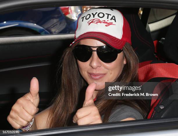 Actress Kate Del Castillo attends the 37th Annual Toyota Pro/Celebrity Race practice on April 19, 2013 in Long Beach, California.