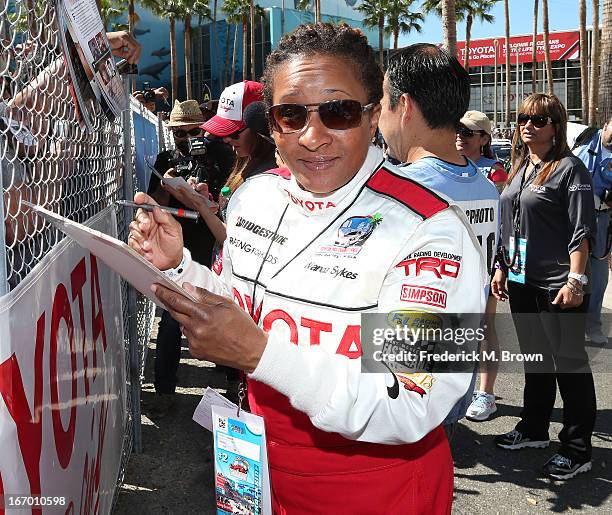 Actress Wanda Sykes attends the 37th Annual Toyota Pro/Celebrity Race practice on April 19, 2013 in Long Beach, California.