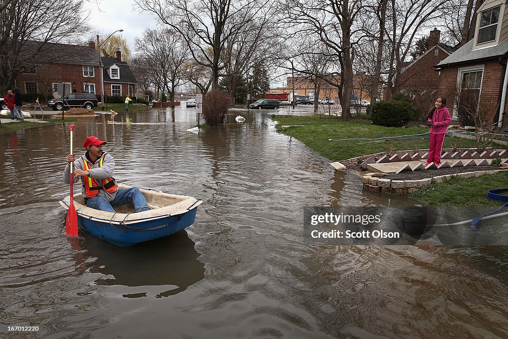 Illinois Battles With Widespread Flooding From Heavy Rains
