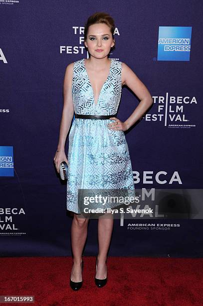 Actress Mia Rose Frampton attends the "G.B.F." world premiere during the 2013 Tribeca Film Festival on April 19, 2013 in New York City.