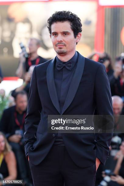 President of the international juries Damien Chazelle attends a red carpet ahead of the closing ceremony at the 80th Venice International Film...