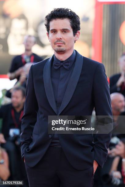 President of the international juries Damien Chazelle attends a red carpet ahead of the closing ceremony at the 80th Venice International Film...