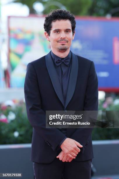 President of the international juries Damien Chazelle attends a red carpet ahead of the closing ceremony at the 80th Venice International Film...