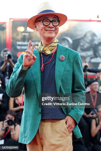 Yonfan attends a red carpet ahead of the closing ceremony at the 80th Venice International Film Festival on September 09, 2023 in Venice, Italy.