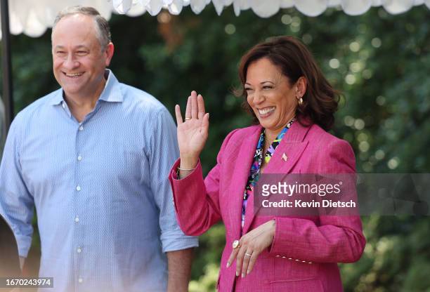 Vice President Kamala Harris and her husband Doug Emhoff host an event celebrating the 50th anniversary of Hip Hop, at the Vice President's residence...