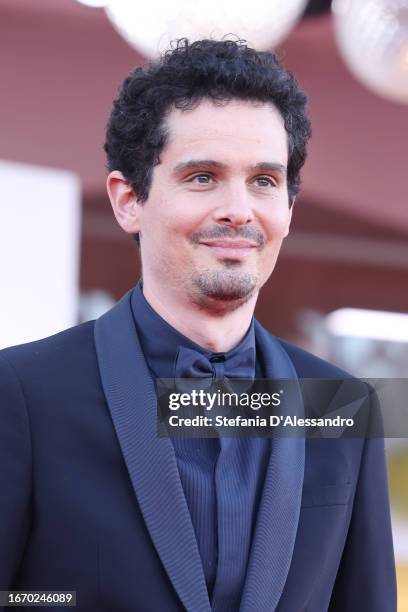 President of the international juries Damien Chazelle attends a red carpet ahead of the closing ceremony at the 80th Venice International Film...