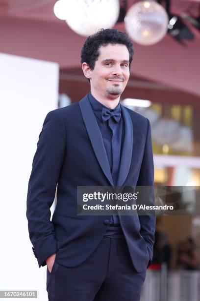 President of the international juries Damien Chazelle attends a red carpet ahead of the closing ceremony at the 80th Venice International Film...