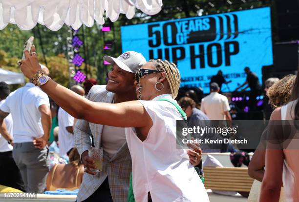 Gov. Wes Moore attends an event celebrating the 50th anniversary of Hip Hop, at the Vice President's residence on September 09, 2023 in Washington,...