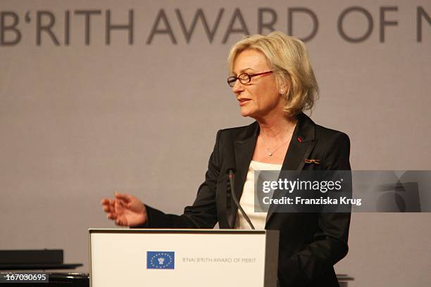 Moderatorin Sabine Christiansen Bei Der Verleihung Des "B'Nai B'Rith Europe Award Of Merit" Im Mariott Hotel In Berlin Am 110308 .