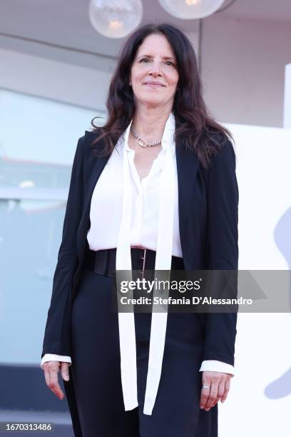 Laura Poitras attends a red carpet ahead of the closing ceremony at the 80th Venice International Film Festival on September 09, 2023 in Venice,...