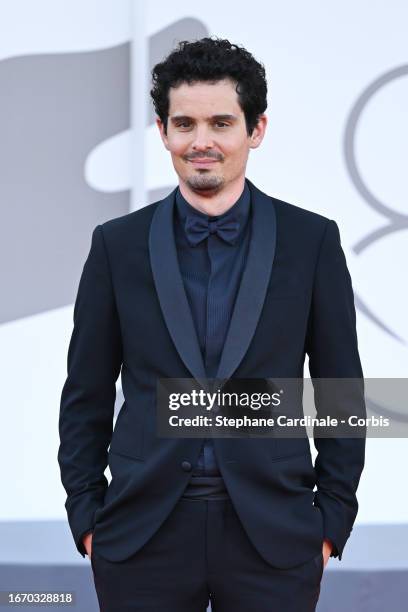 President of the international juries Damien Chazelle attends a red carpet ahead of the closing ceremony at the 80th Venice International Film...