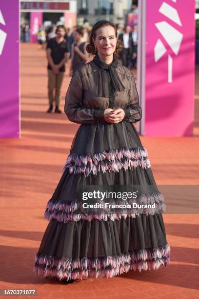 Carole Bouquet attends the closing ceremony during the 49th Deauville American Film Festival on September 9, 2023 in Deauville, France.