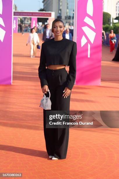 Flora Coquerel attends the closing ceremony during the 49th Deauville American Film Festival on September 9, 2023 in Deauville, France.