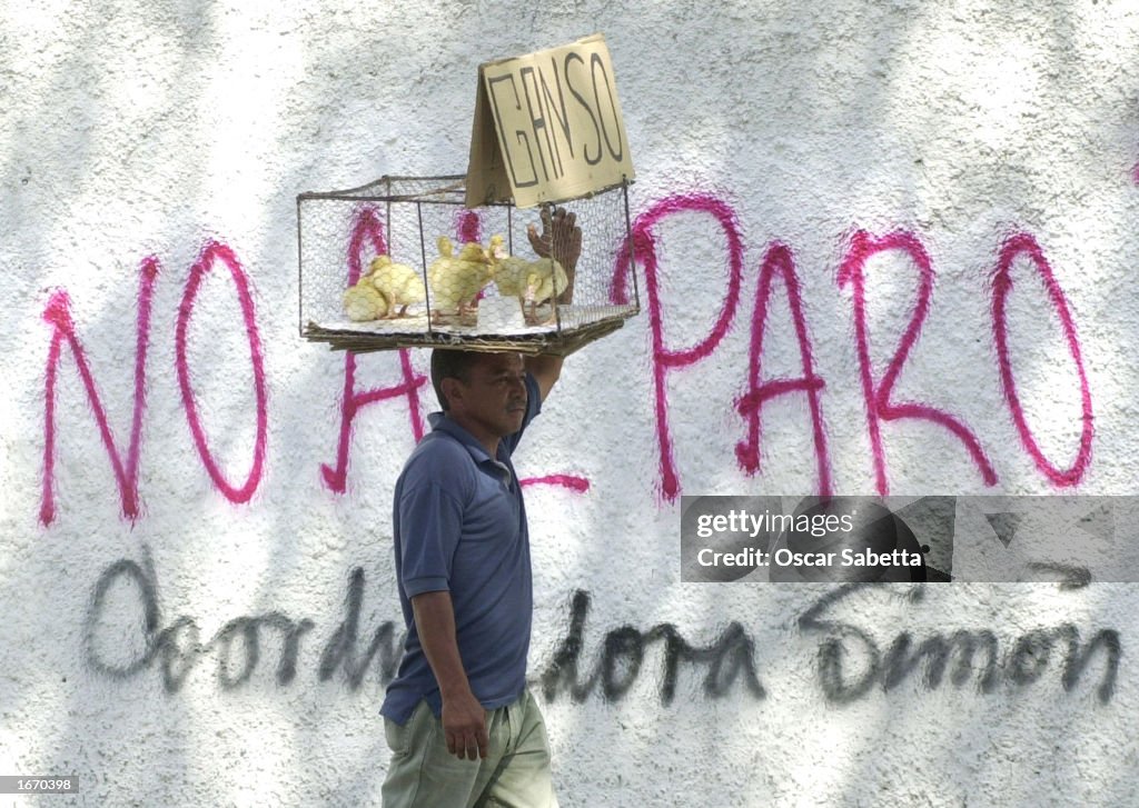 President Chavez Faces Second Day OF General Strike