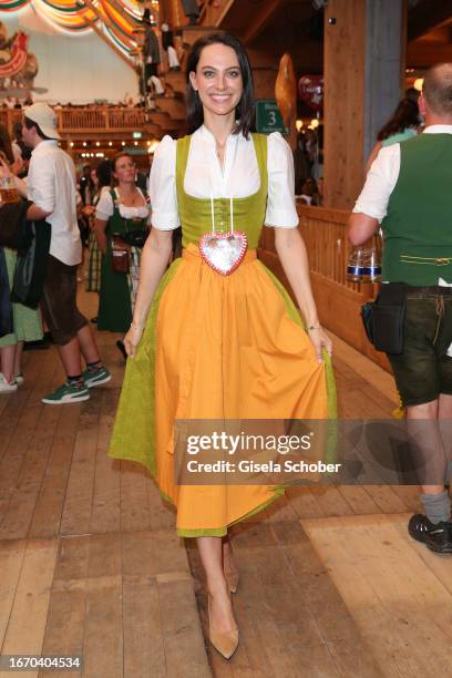 Dr. Julia Czechner during the annual Wiesn opening event "Breakfast at Tiffany" at Schützenfestzelt on September 16, 2023 in Munich, Germany.
