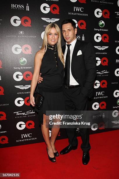 Felix Sturm Und Freundin Jasmin Bei Der Verleihung Der "Gq - Männer Des Jahres" Verleihung In Der Alten Kongresshalle In München Am 131108 .