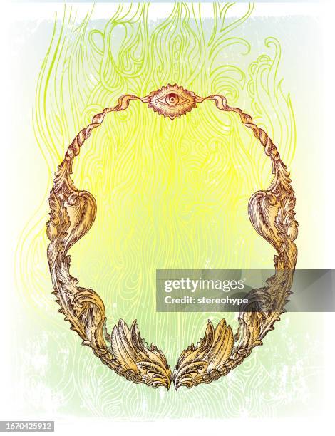 illuminati frame - illuminato stock illustrations