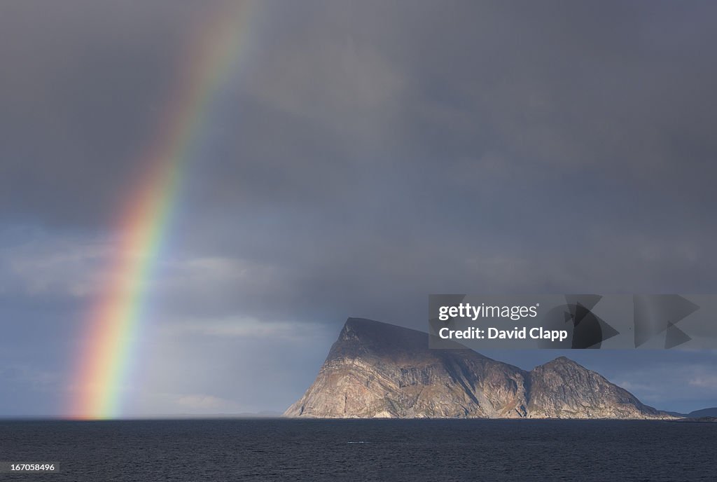 Rainbow at Hoya, Sommaroy, Norway