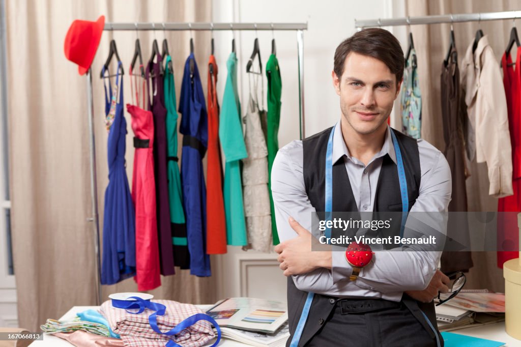 Portrait of a fashion stylist