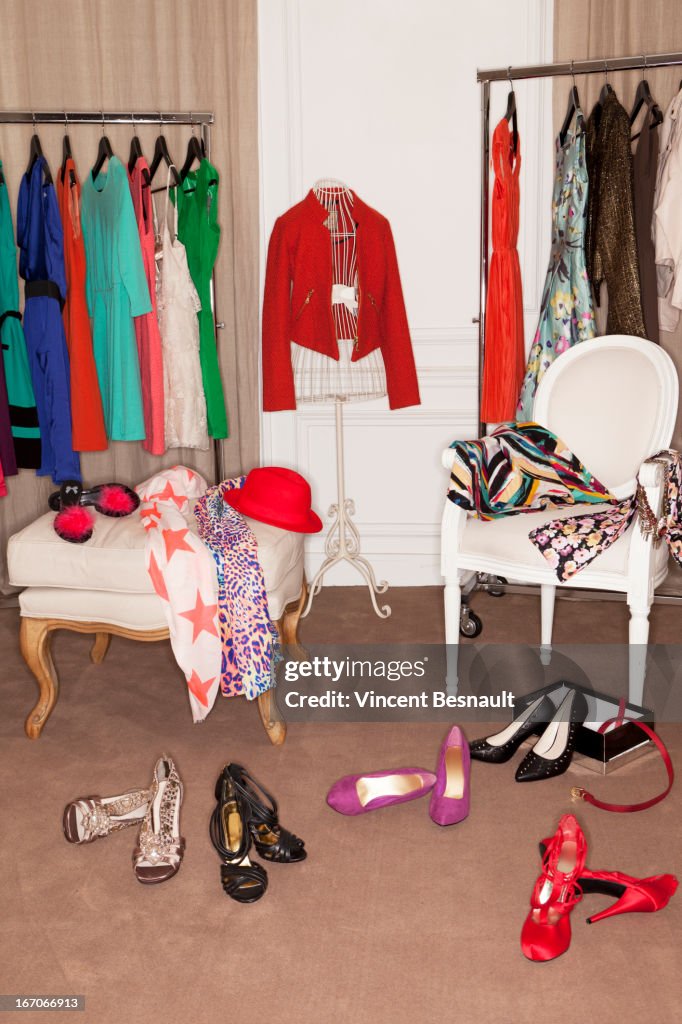 A dressing room