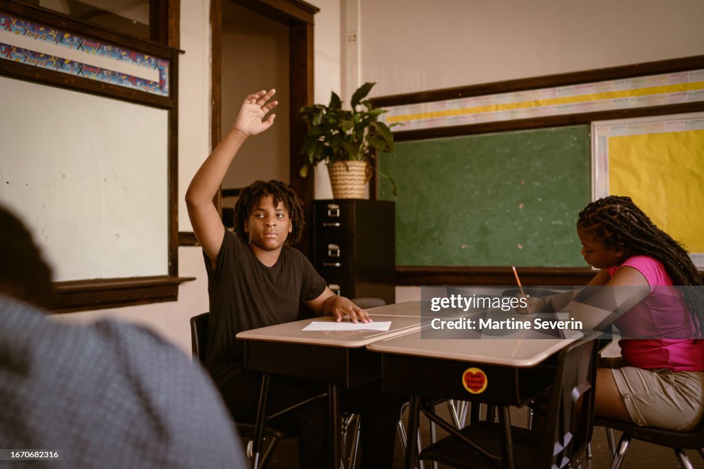 Teacher Leads Pupils Through Math Class High-Res Stock Photo - Getty Images