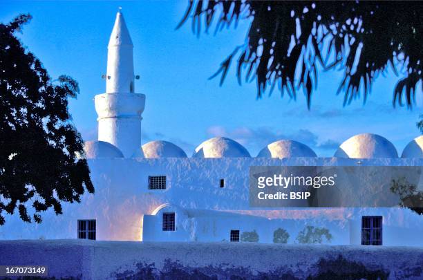 Mosque, Mosque of the town of Houmt Souk, capital city of the island Djerba, Tunisia.