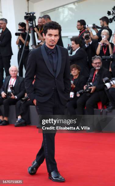 Damien Chazelle attends a red carpet ahead of the closing ceremony at the 80th Venice International Film Festival on September 09, 2023 in Venice,...