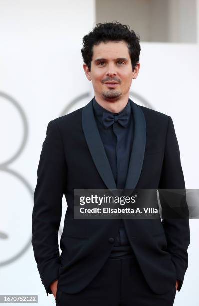 Damien Chazelle attends a red carpet ahead of the closing ceremony at the 80th Venice International Film Festival on September 09, 2023 in Venice,...