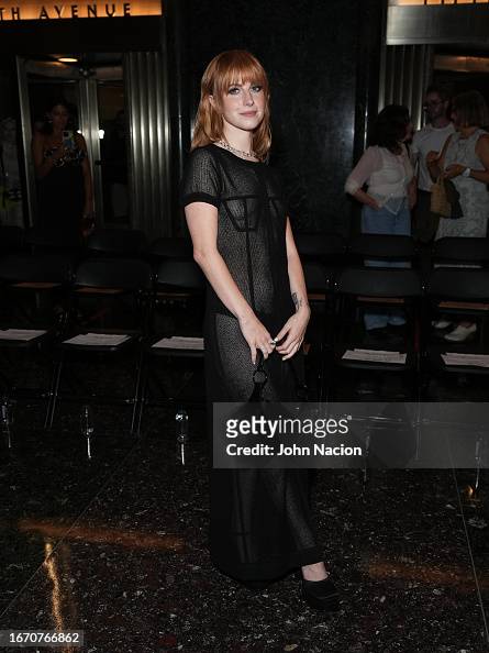 Hayley Williams attends the Eckhaus Latta Show during New York... News ...