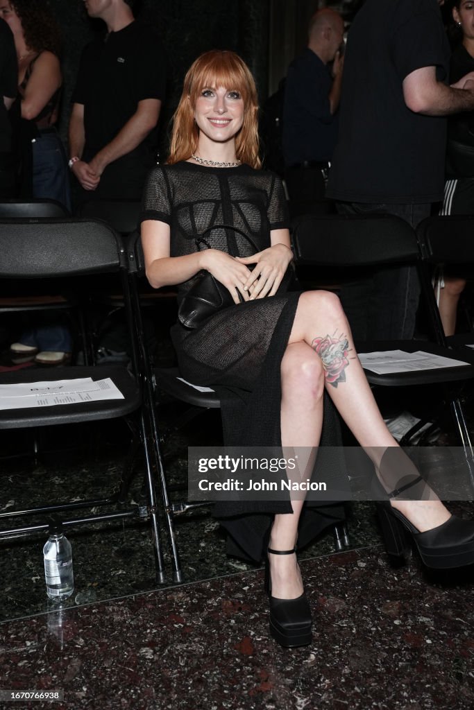 Hayley Williams attends the Eckhaus Latta Show during New York... News ...