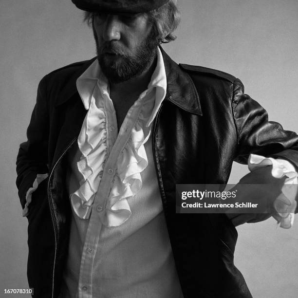 Portrait of Canadian actor Donald Sutherland during the filming of 'Kelley's Heroes' , Zagreb, Yugoslavia, 1969.