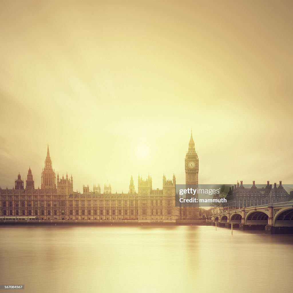 O Big Ben e o Parlamento em Londres