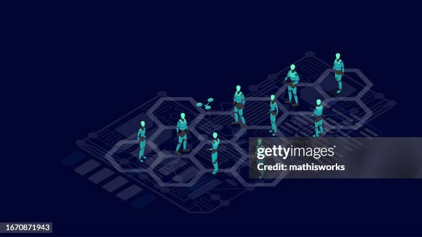 stockillustraties, clipart, cartoons en iconen met ai - large language model