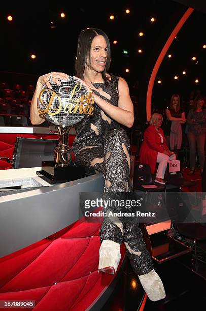 Jury member Jorge Gonzalez attends the 3rd Show of 'Let's Dance' on the German RTL network on April 19, 2013 in Cologne, Germany.
